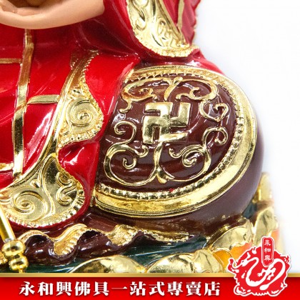 永和興16寸坐蓮地藏王極彩K金/地藏王菩薩/16寸地藏王菩薩神像/地藏王-Wing Woh Hing