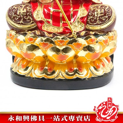 永和興16寸坐蓮地藏王極彩K金/地藏王菩薩/16寸地藏王菩薩神像/地藏王-Wing Woh Hing