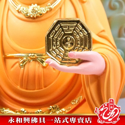 永和興16寸地母娘娘極彩K金/后土娘娘/地姥娘娘/地母元君/虚空地母至尊-Wing Woh Hing