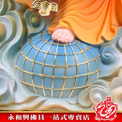 永和興16寸地母娘娘極彩K金/后土娘娘/地姥娘娘/地母元君/虚空地母至尊-Wing Woh Hing