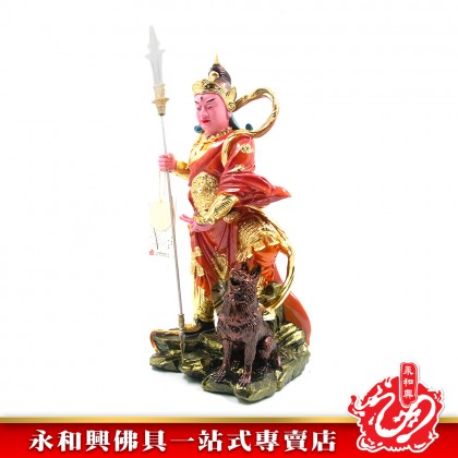 永和興五營將軍16寸楊戩神像/極彩K金/二郎神- WING WOH HING