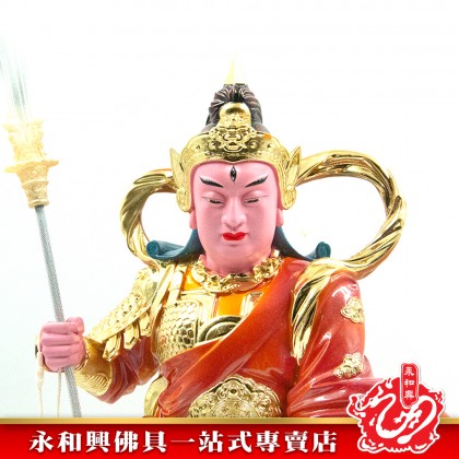 永和興五營將軍16寸楊戩神像/極彩K金/二郎神- WING WOH HING