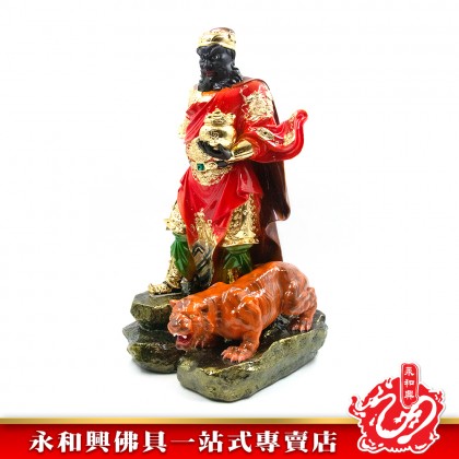 永和興五營將軍16寸赵元帥神像/極彩K金/赵玄坛- WING WOH HING