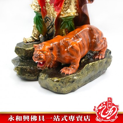 永和興五營將軍16寸赵元帥神像/極彩K金/赵玄坛- WING WOH HING