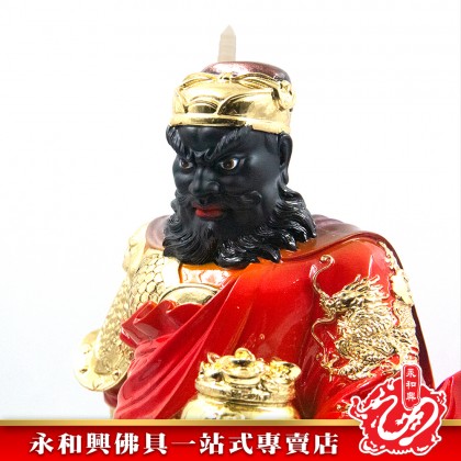 永和興五營將軍16寸赵元帥神像/極彩K金/赵玄坛- WING WOH HING
