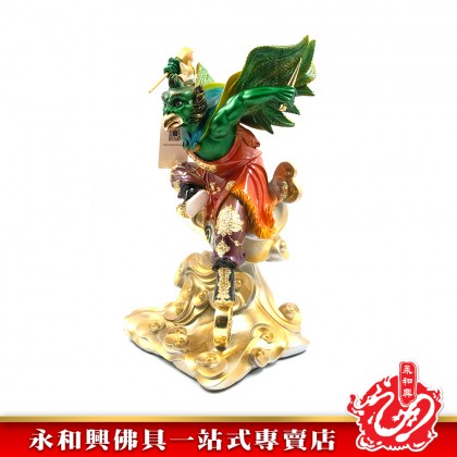 永和興五營將軍16寸雷震子神像/極彩K金- WING WOH HING