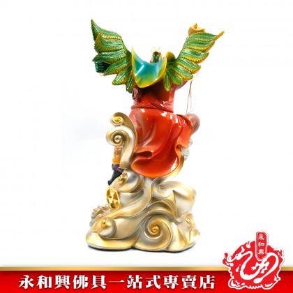 永和興五營將軍16寸雷震子神像/極彩K金- WING WOH HING