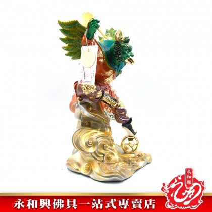 永和興五營將軍16寸雷震子神像/極彩K金- WING WOH HING