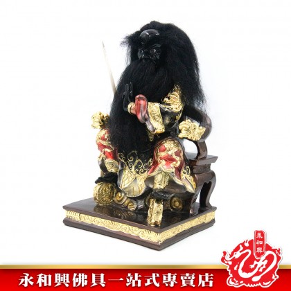 永和興12寸黑臉法主公珍珠彩/黑臉法主公/法主公神像/12寸法主公-WING WOH HING