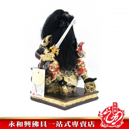 永和興12寸黑臉法主公珍珠彩/黑臉法主公/法主公神像/12寸法主公-WING WOH HING