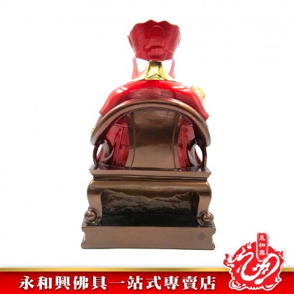 永和興16寸大伯公紅衣珍珠彩/如意伯公神像/16寸大伯公/紅衣大伯公神像/伯公神像-WING WOH HING