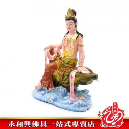 永和興19寸自在觀音極彩K金/19寸觀音/自在觀音/觀音神像/神像- WING WOH HING