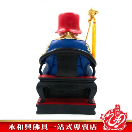 永和興16寸大伯公藍衣唐彩K金/大伯公神像/16寸大伯公/大伯公/藍衣大伯公神像-WING WOH HING
