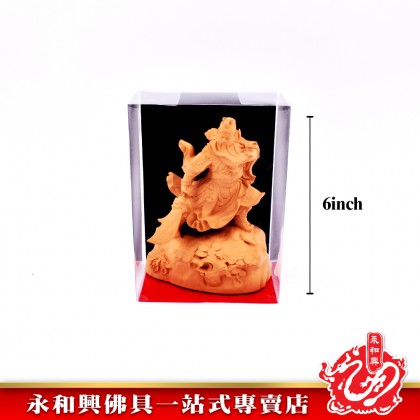 永和興木色關公神像 - WingWohHing Buddha Statue