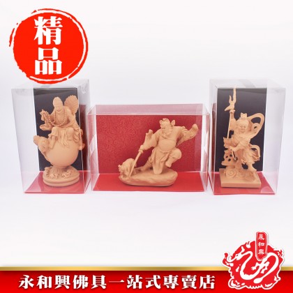 永和興神像(4")木色立雙輪太子/木色鍾馗/ 木色濟公 - WingWohHing Buddha Statue 永和興神像(4")木色立雙輪太子/木色鍾馗/ 木色濟公 - WingWohHing Buddha Statue